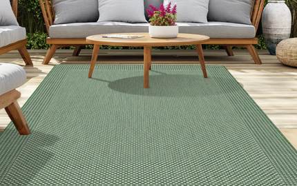 How to Style Outdoor Spaces with Geometric Outdoor Rugs