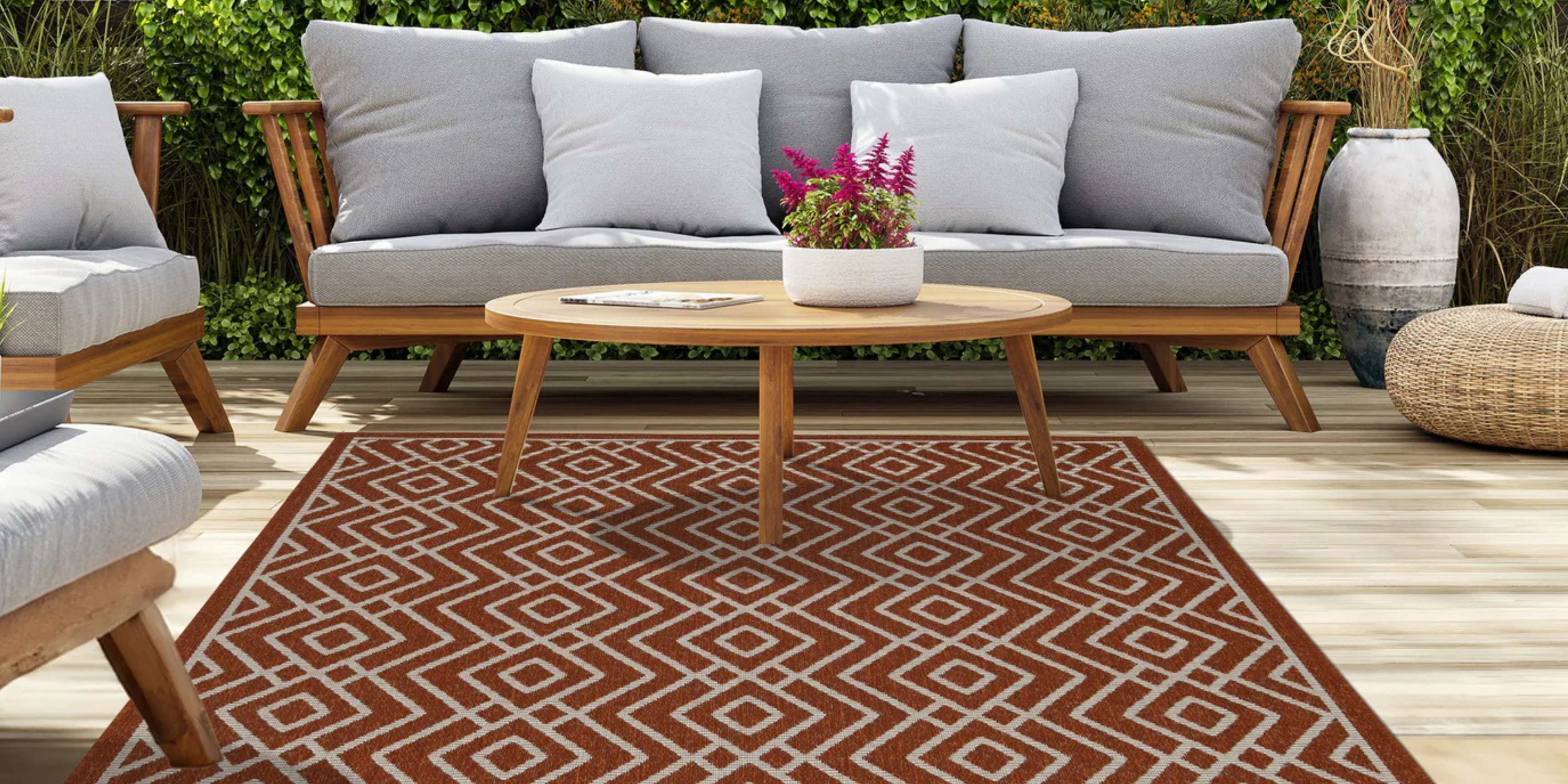 Outdoor Rugs for Dining Outside, Lounging in the Garden, and Poolside Relaxing