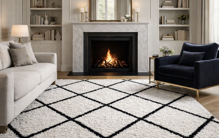 Open-Plan Living Room Shaggy Rug Ideas That Define Comfortable Zones