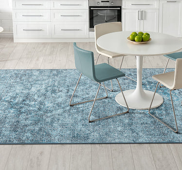 Living Room Rug Columbia Collection Light Blue