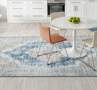 Living Room Rug Waterloo Collection Blue