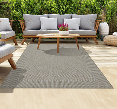 Outdoor Rugs Plain Portobello Collection Beige Cream