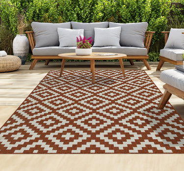 Outdoor Rugs Square Portobello Collection Terra Cream