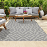 Outdoor Rugs Square Portobello Collection Grey Cream
