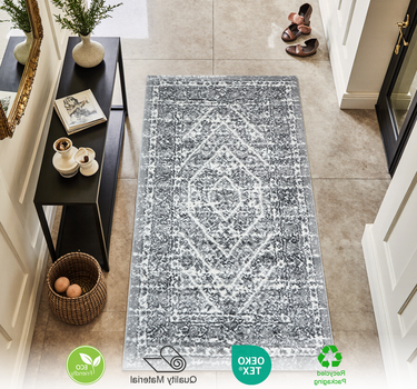 Traditional Area Rug – Super Soft,Medium Grey 60*110