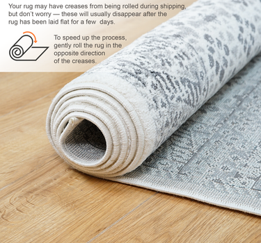 Traditional Area Rug – Super Soft,Weave Grey 60*110