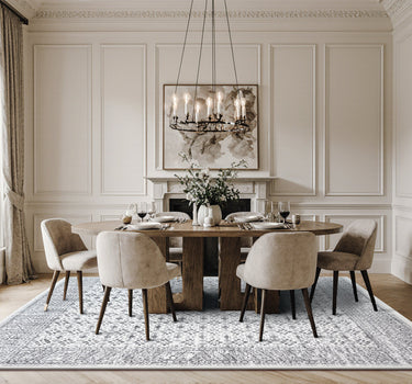 Traditional Area Rug – Super Soft,Weave Grey