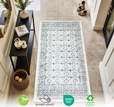 Traditional Area Rug – Super Soft,Weave Grey 60*110