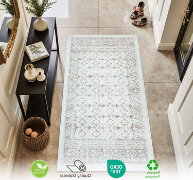 Traditional Area Rug – Super Soft,Weave Beige 60*110