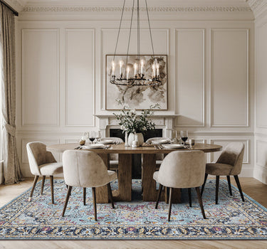 Hampton Area Rug– Super Soft,Medium Blue