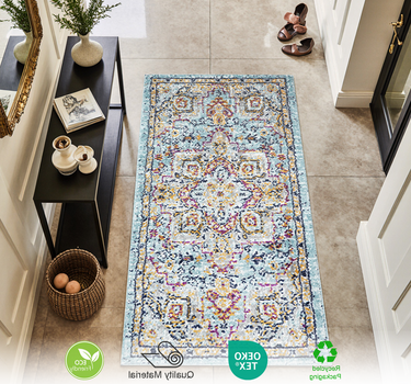 Hampton Area Rug– Super Soft,Medium Blue 60*110