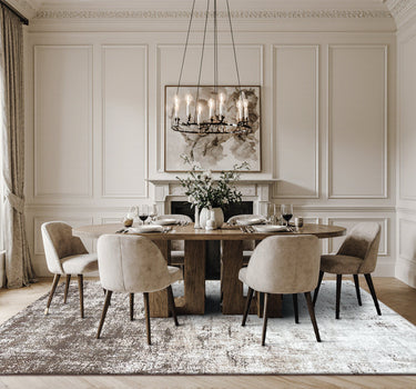 Abstract Area Rug – Super Soft,Brown