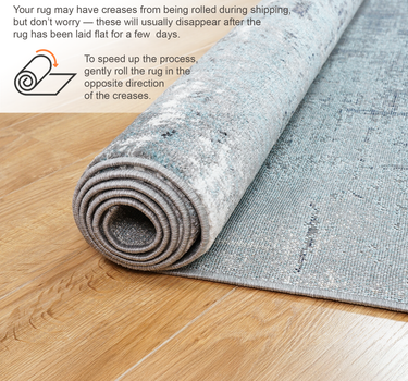 Abstract Area Rug – Super Soft,Blue 60*110