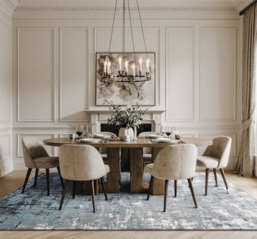 Abstract Area Rug – Super Soft,Blue