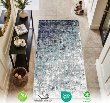 Abstract Area Rug – Super Soft,Blue 60*110