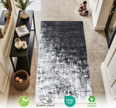 Abstract Area Rug – Super Soft,Grey 60*110