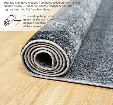 Abstract Area Rug – Super Soft,Anthracite 60*110