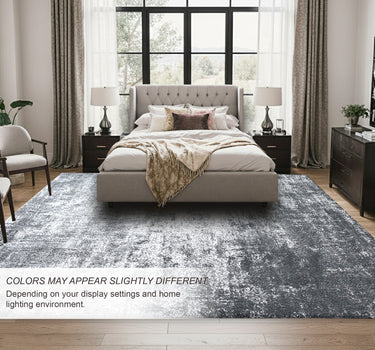 Abstract Area Rug – Super Soft,Anthracite