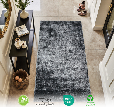 Abstract Area Rug – Super Soft,Anthracite 60*110