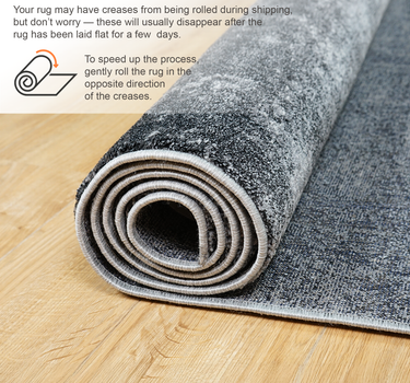 Modern Abstract Area Rug – Super Soft, Blue 60*110