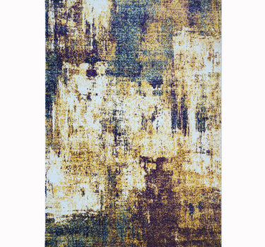 Modern Abstract Area Rug – Super Soft, Yellow 60*110