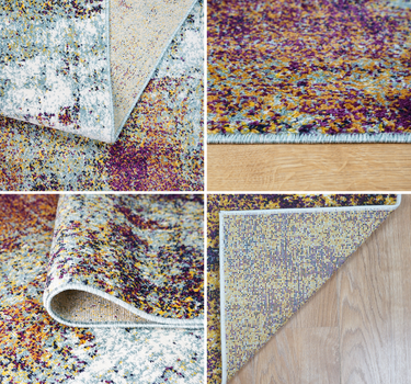 Modern Abstract Area Rug – Super Soft, Duck Egg Blue 60*110