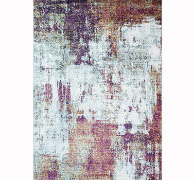Modern Abstract Area Rug – Super Soft, Duck Egg Blue 60*110