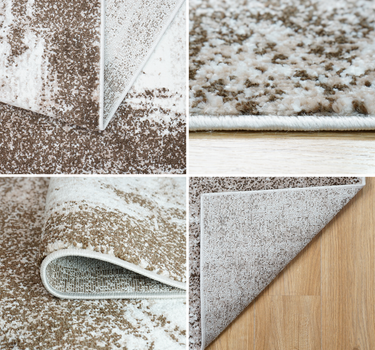 Modern Abstract Area Rug – Super Soft, Brown 60*110