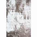 Modern Abstract Area Rug – Super Soft, Brown