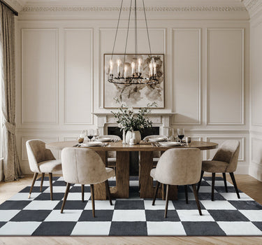 Plaid Area Rug – Super Soft,Anthracite