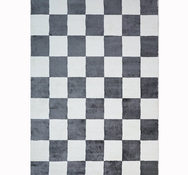 Plaid Area Rug – Super Soft,Grey 60*110