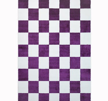 Plaid Area Rug – Super Soft,Liliac 60*110