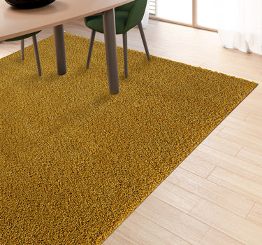 Shaggy Rug Lumora Plain Gold