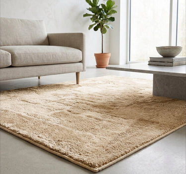 Anti-Slip Backing HARROW, Shaggy Rugs Beige