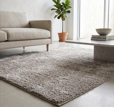 Anti-Slip Backing HARROW, Shaggy Rugs Brown