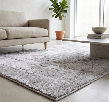 Anti-Slip Backing HARROW, Shaggy Rugs Light Grey