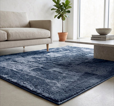 Anti-Slip Backing HARROW, Shaggy Rugs Navy