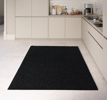 Shaggy Rug Lumora Plain Black