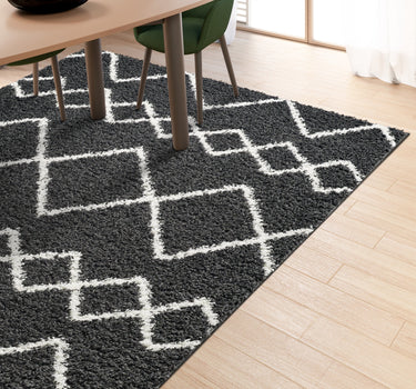 Shaggy Rug Lined Lumora Smoky Grey