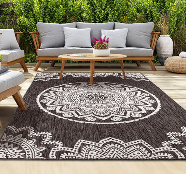 Outdoor Rugs Lotus - Dark Natural / Cream