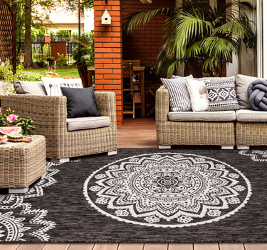 Outdoor Rugs Lotus - Dark Natural / Cream