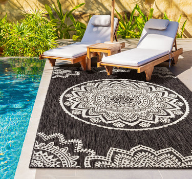 Outdoor Rugs Lotus - Dark Natural / Cream