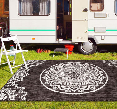 Outdoor Rugs Lotus - Dark Natural / Cream