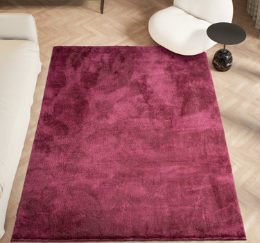 Anti-Slip Backing HARROW, Shaggy Rugs Bordeaux