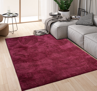Anti-Slip Backing HARROW, Shaggy Rugs Bordeaux