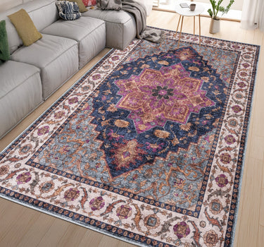 Washable Rugs NELSON Pink/Multi