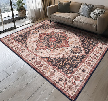 Washable Rugs NELSON Brown / Beige