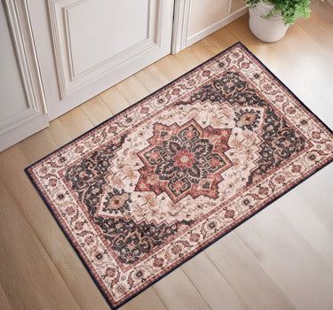 Washable Rugs NELSON Brown / Beige