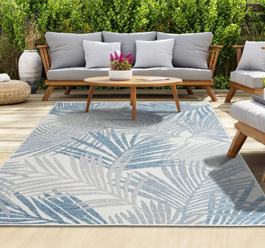 Outdoor Rugs Tropica - Blue/ Grey