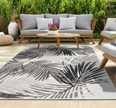 Outdoor Rugs Tropica - Black / Grey